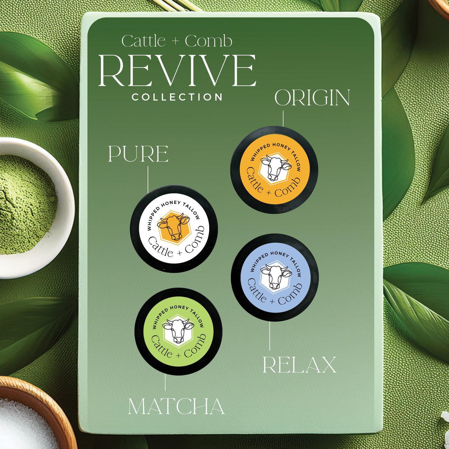 REVIVE Collection – Tallow Discovery Set (4 x 5ml Samples)