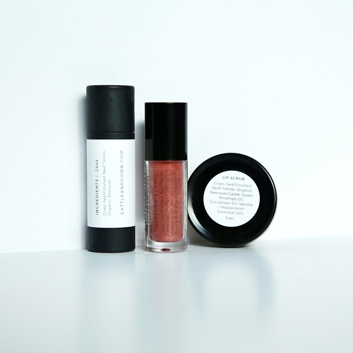 CINNAMINT Tallow Lip Trio | Grass-Fed Tallow Lip Care Set